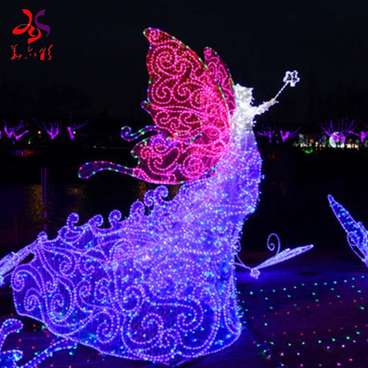 Christmas Decoration Lights Large Size Outdoor LED Street 3D Motif Light Holiday Decoration