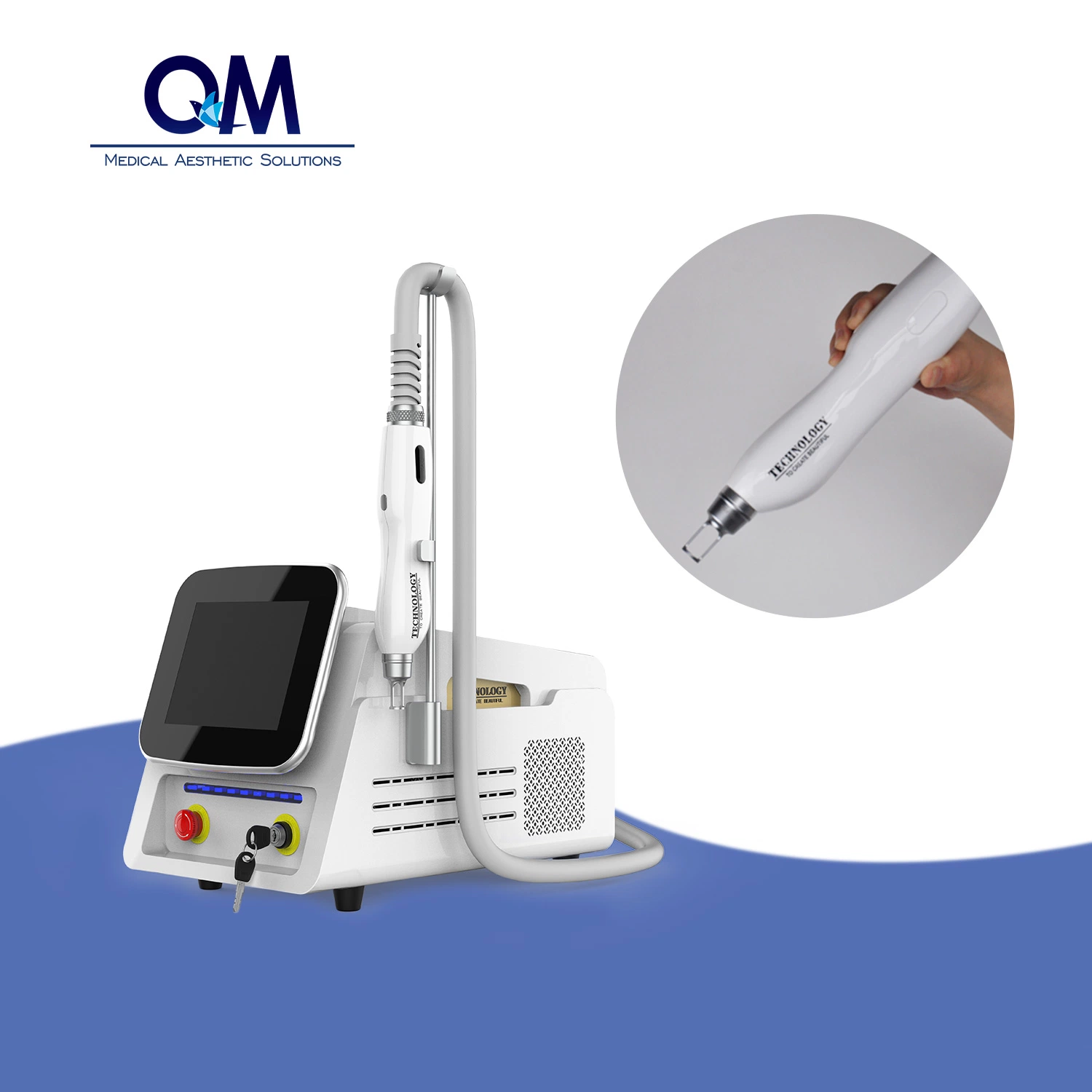 العلاج بالمستحضرات بالليزر / Q Switch ND YAG Laser Tattoo معدات الإزالة