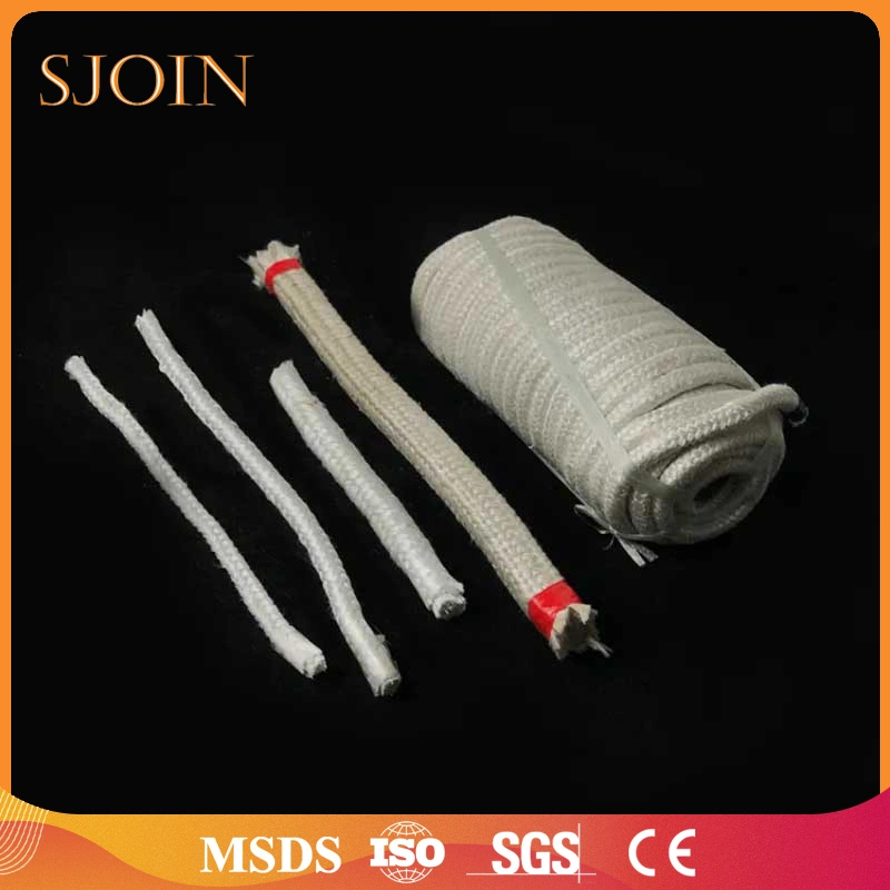 5mm 8mm 10mm 20mm 25mm 30mm Thermal Insulation Fireproof Fireplace Round Square Insulation Material Woven Sealing Rope Glass Fiber Rope Refractory Rope