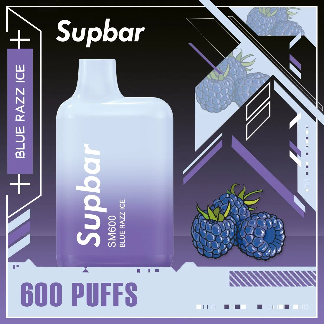 Supbar Sm600 Puffs Caja desechable para dosis VAPE lápiz desechable OEM E-Cigarette Bar desechable VAPE