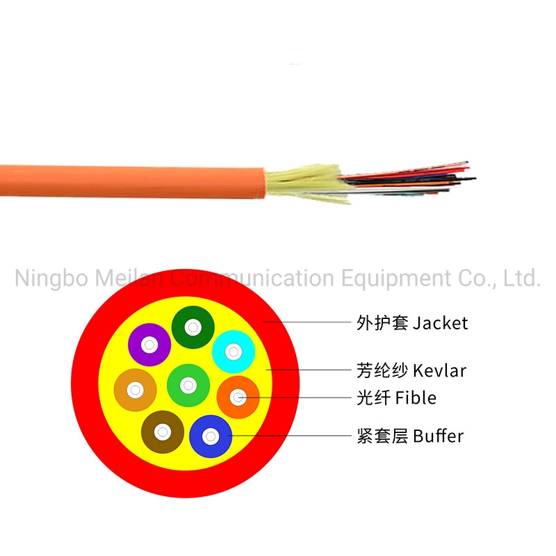 Gjfjh Indoor Fiber Optical Cable 4-Fiber Distribution Cable