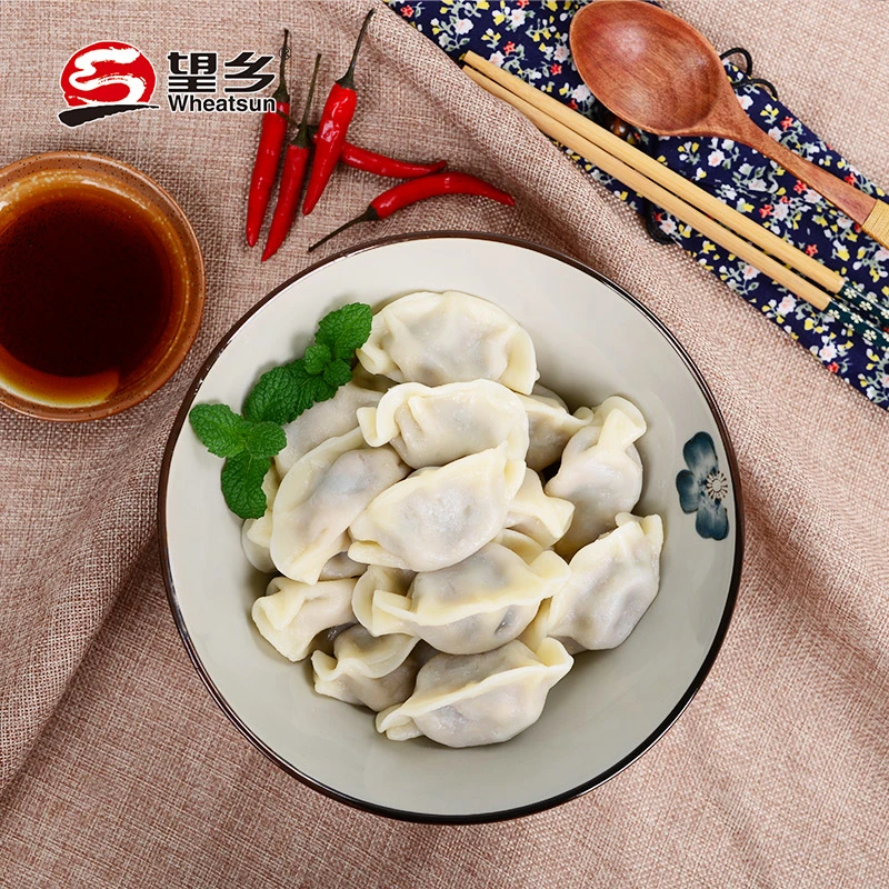 Wheatsun dumplings Chinese Spring Festival dumplings congelados Semi-acabados produtos Donkey Enchimento de carne