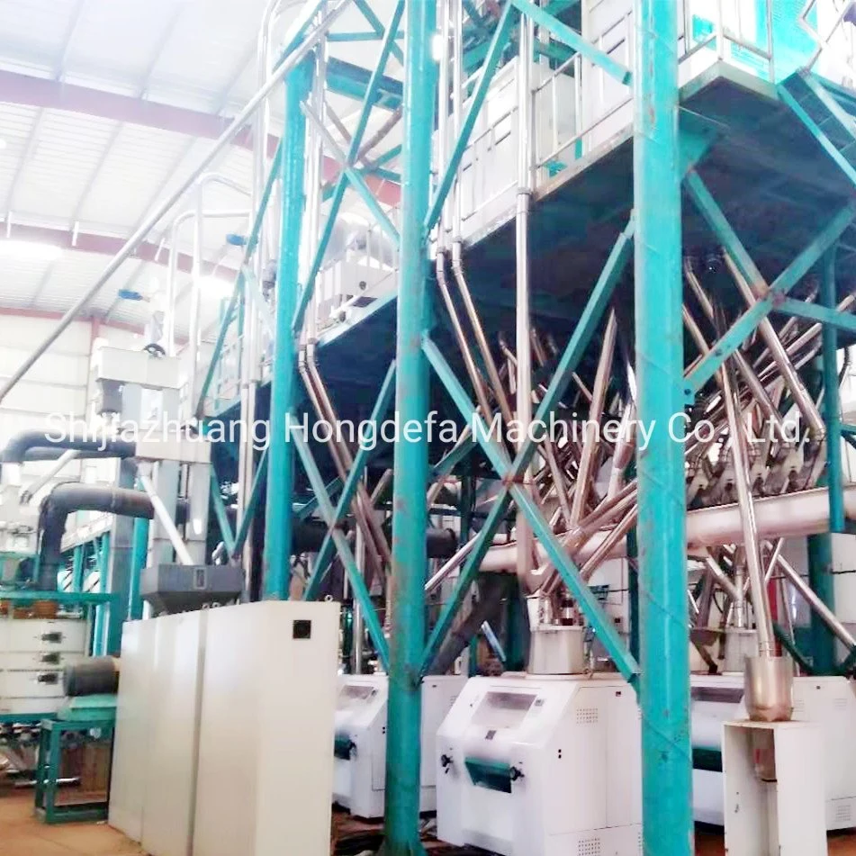 High Configuration 100t/24h Maize Flour Milling Machine with Plansifter