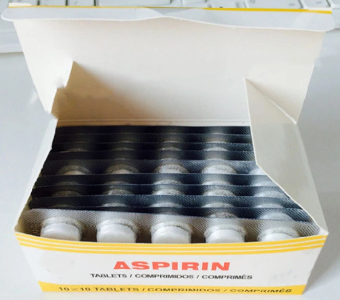 A Medicina ocidental comprimidos de aspirina de alta qualidade 300mg BPF.