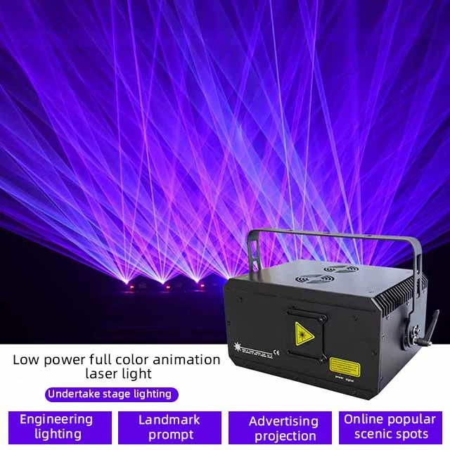 New RGB 3W Stage Nightclub Full-Color Animation Laser Light with Ce Certification (economic version)