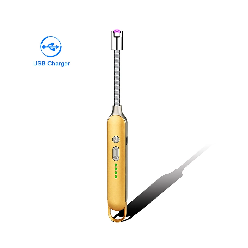 Acendedores eletrônicos para cigarro com ignição por piezoelétrico USB, recarregáveis com tipo-C, iniciadores de tochas para churrasqueiras recarregáveis e recarregáveis.