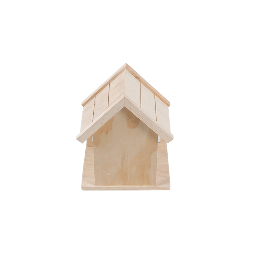 Natural Wood Birdhouse Paint Mini Bird Nest for DIY Crafts