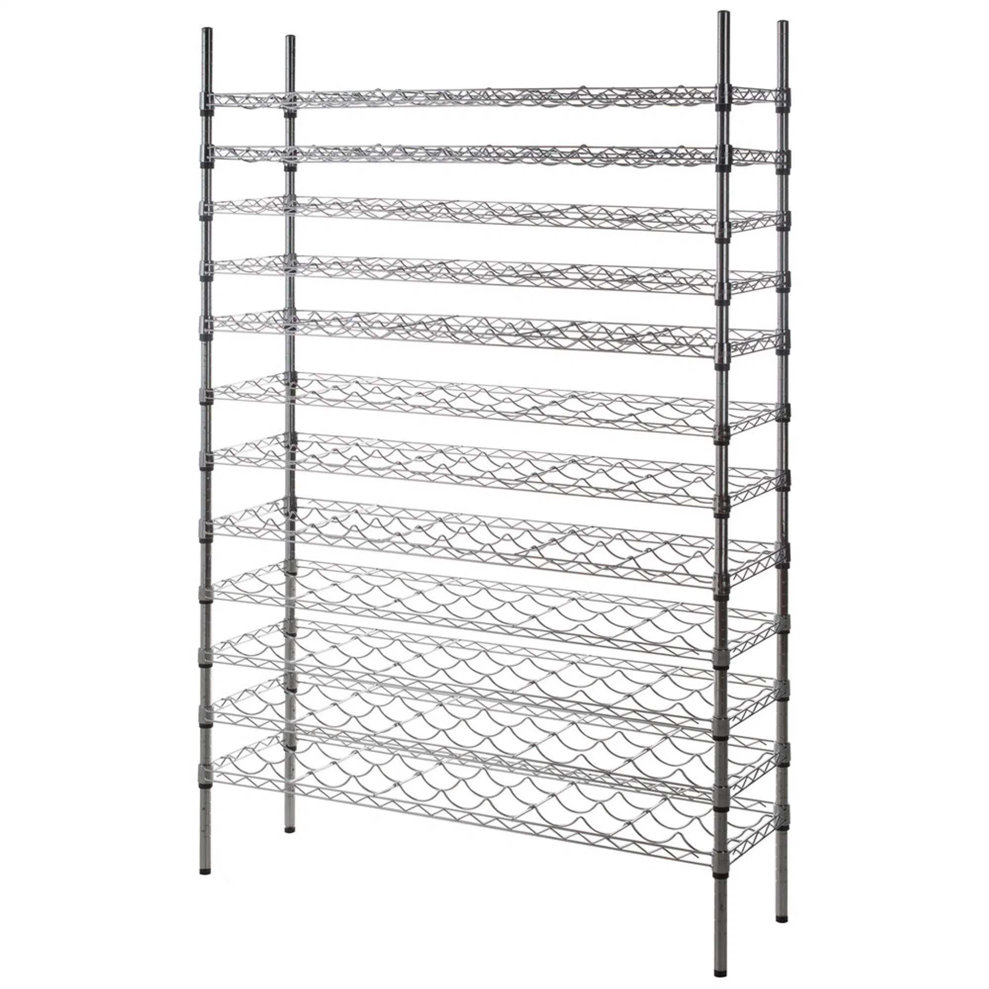 Durable Wine Solid Cellar Storage Racks Portable Wire Shelving Shelves for Bottles