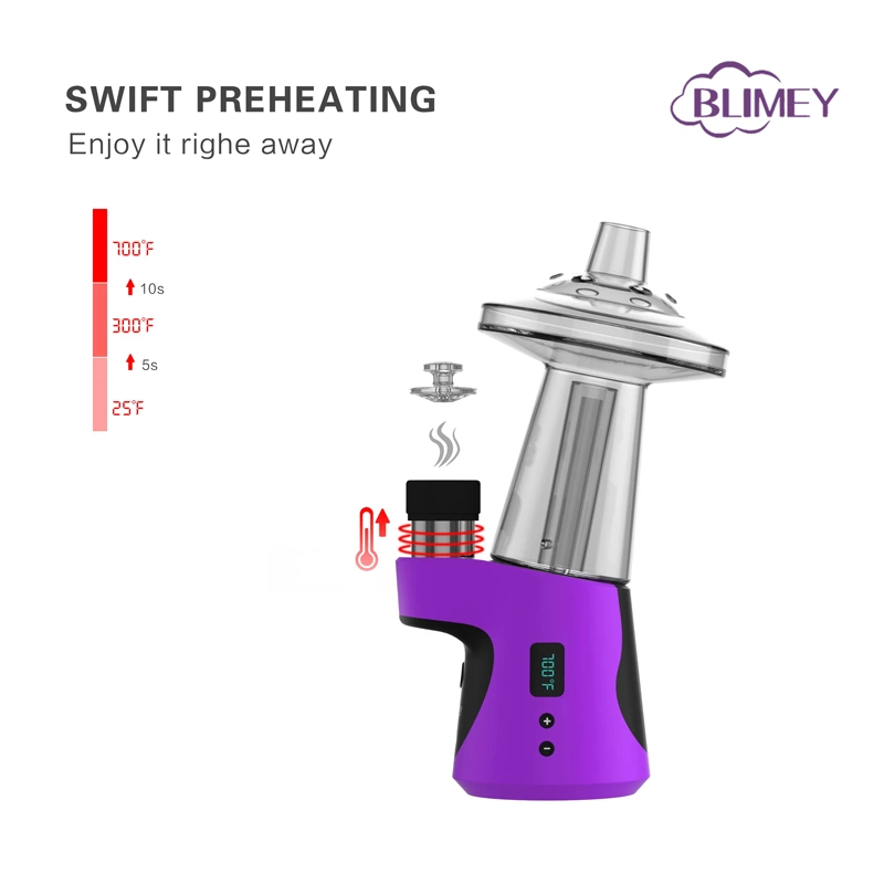 Blimey Ipx6 Waterproof and Dustproof DAB Rig Wax Vaporizer Dual Atomizatio Mode Dry Herb Vaporizer