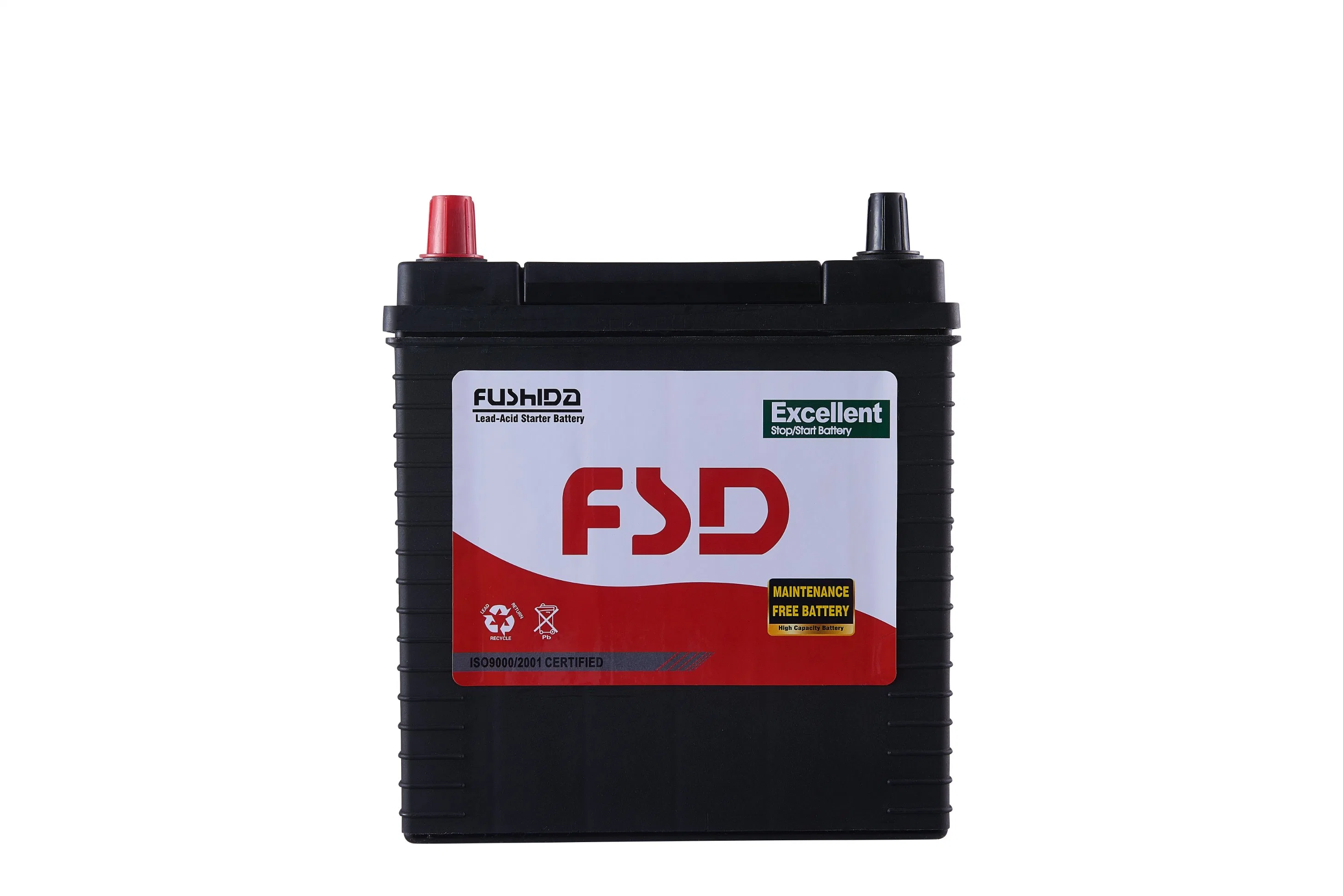Batería de coche libre de mantenimiento JIS Standard 45ah batería de plomo ácido
