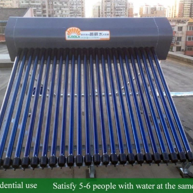 China Hot Selling Stainless Steel Vacuum Tube Pressurized Solar Water Heater System