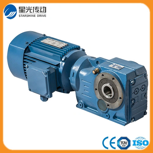 K47 Series Helical Bevel Helical Geared Motor with Foot Mounted