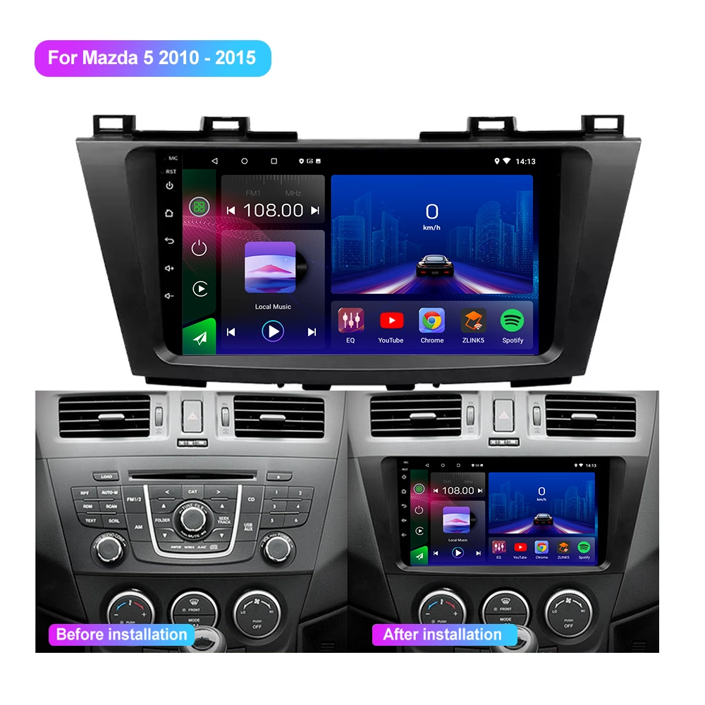 Jmance 9" 4G DSP CarPlay Android Auto Automobil Video Car Radio RDS Multimedia Stereo für Mazda 5 3 CW 2010 - 2015