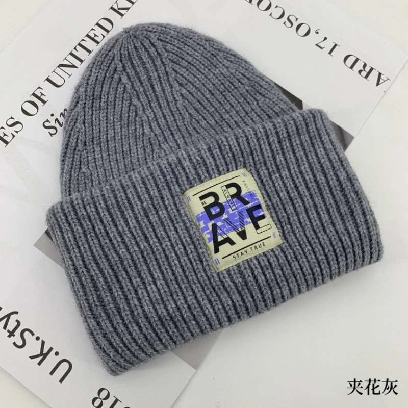 Big Headband Solid Beaniefashion Custom Embroidery Logo Beanie Cap