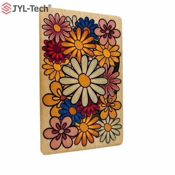 Eco Dual Frequency Programmable Blank NFC Bamboo Smart Card RFID Wooden Key Card