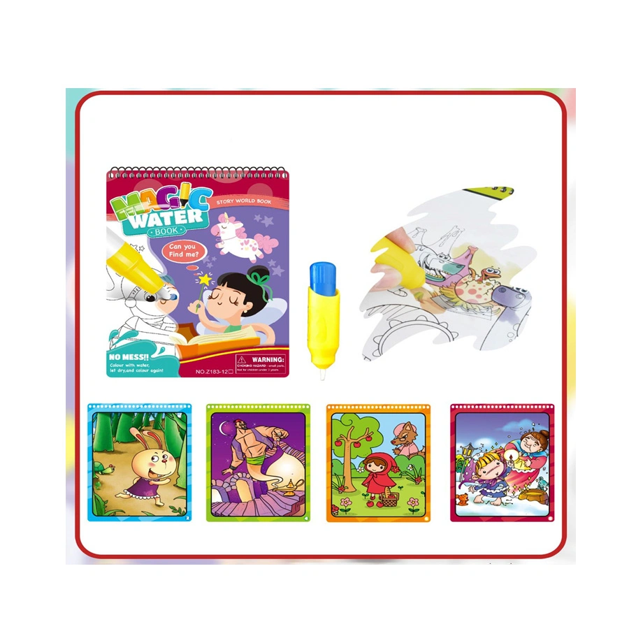 Vorschule Kinder Spielen Bild Unterhaltung Spielzeug World Story Wassermalerei Magic Water Picture Album