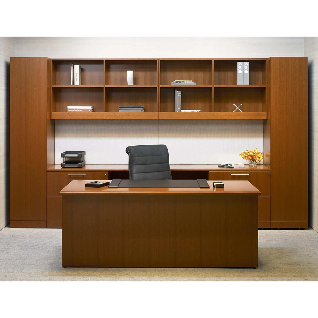 Office Furniture Nordic Executive CEO President Office Table Design Wooden Luxury Office Desk Set