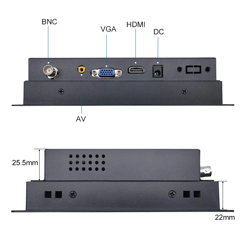 8''' Zoll IPS 1024*768 HDMI VGA AV BNC resistive Touch Bildschirm Metallgehäuse Touch Monitor Embedded OEM ODM LCD Penel Für Industrie