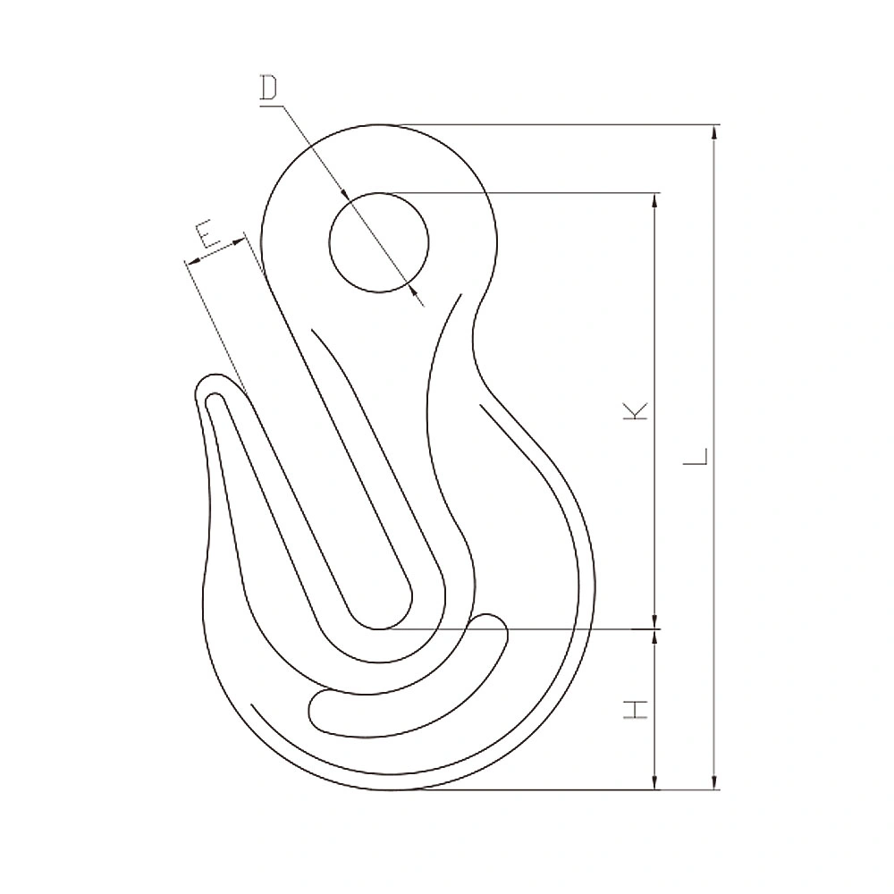 G80 Rigging Hardware U. S Type Rigging Hardware Eye Grab Hook Grade 80