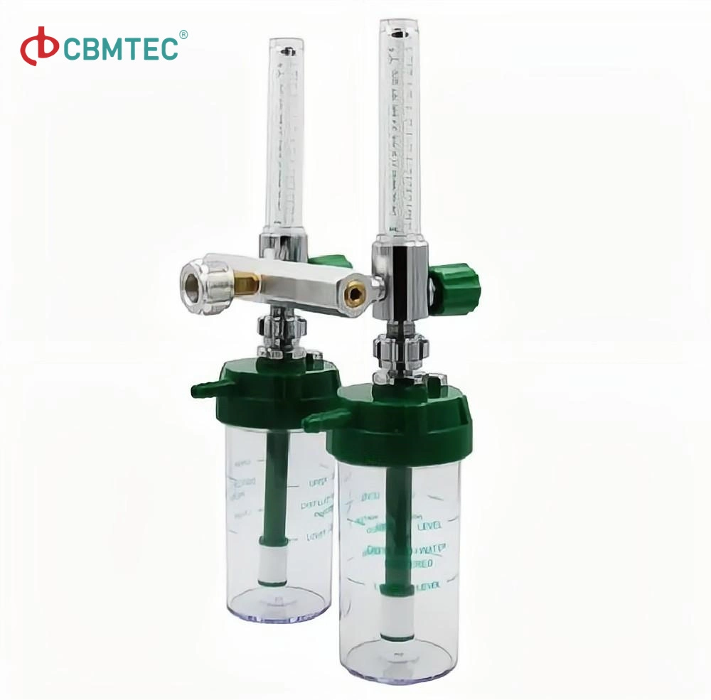 Le débitmètre d'oxygène faible concentrateur d'oxygène débitmètre double Tubes