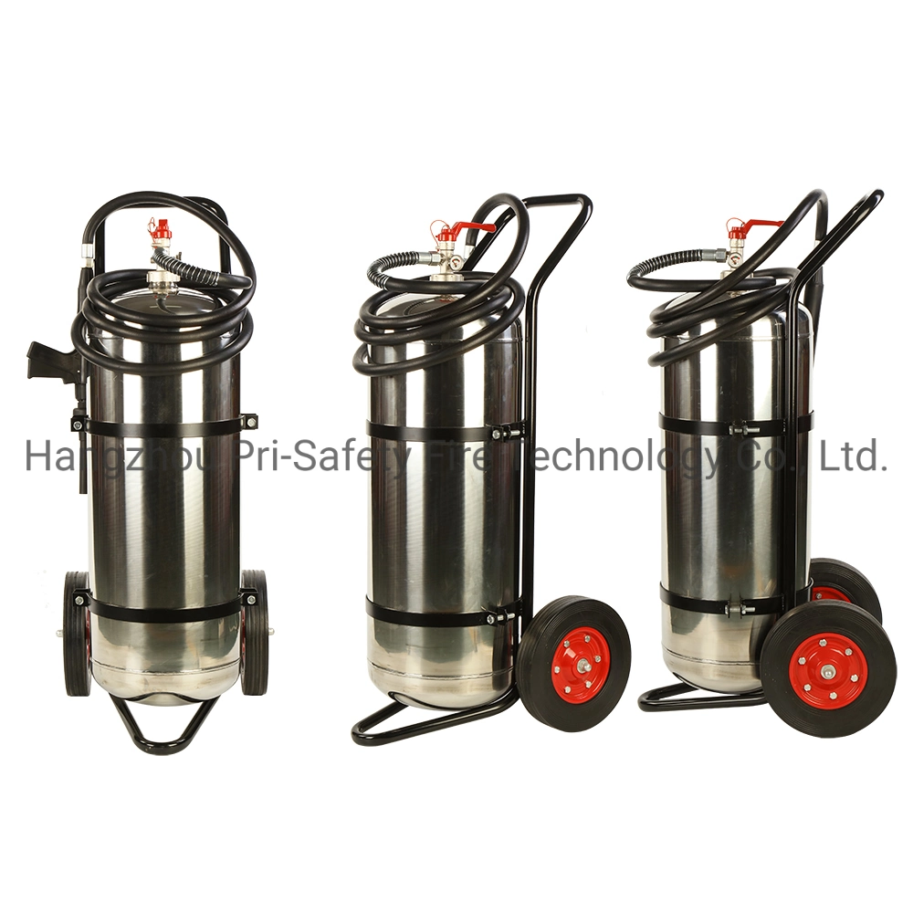 Mobile / Wheeled Stainless Steel Foam Fire Extinguisher