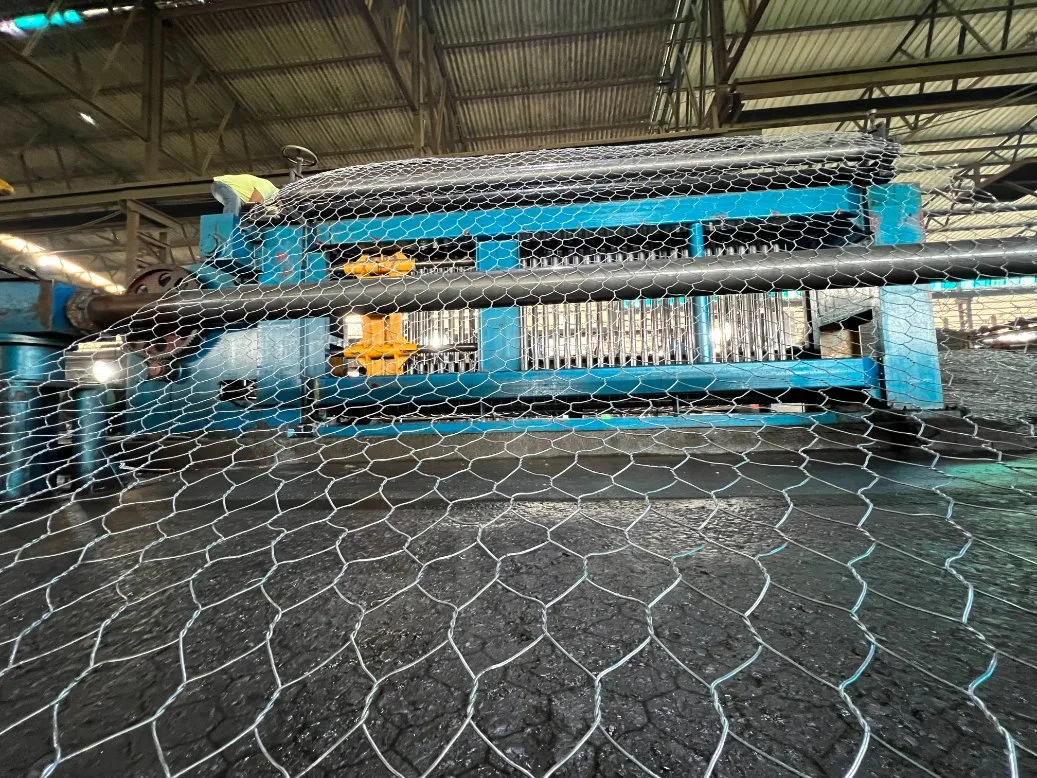 Máquina de malla hexagonal completamente automática de alta eficiencia controlada por PLC/Máquina de gaviones/Máquina de malla de gaviones para alambre recubierto de PVC y alambre galvanizado