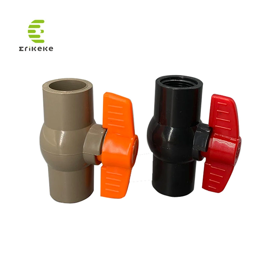 Farm Irrigation System Socket Thread End Compacy PVC Ball Valves