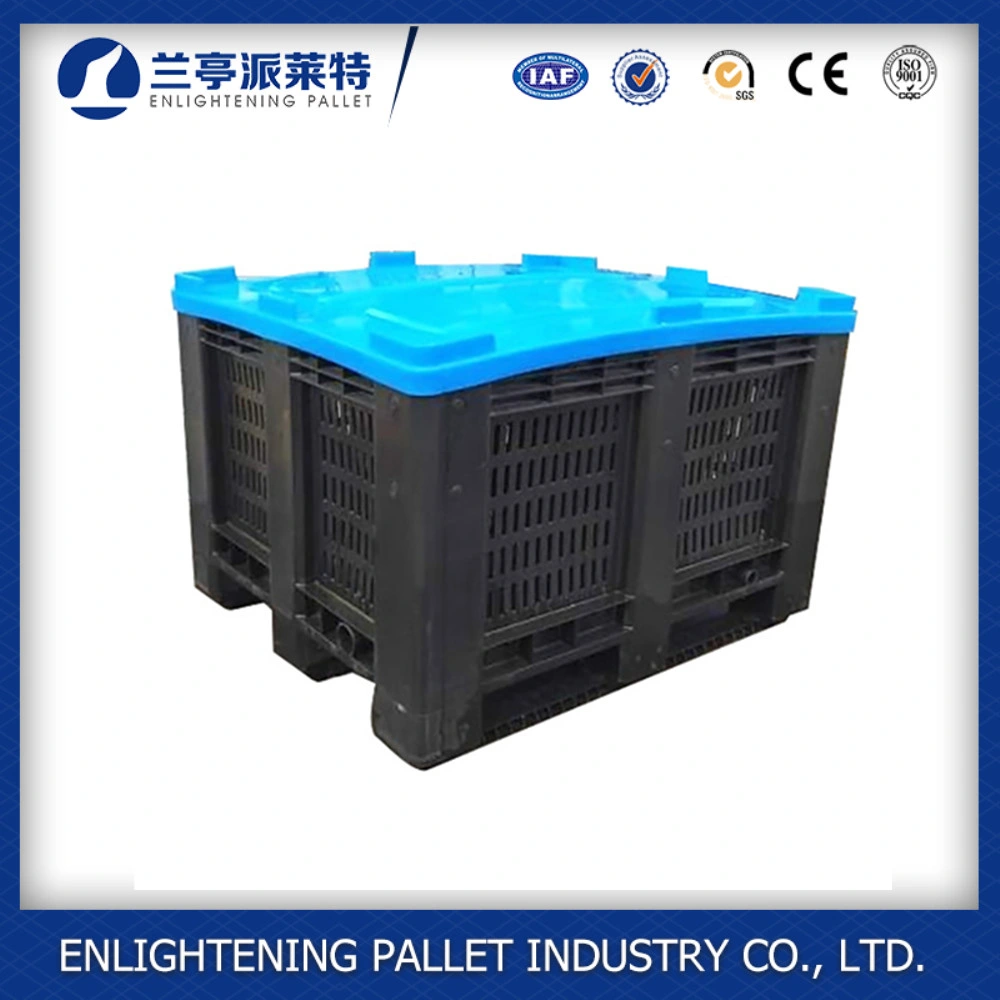 Ventilated Plastic Stacking Euro Pallet Tank Box