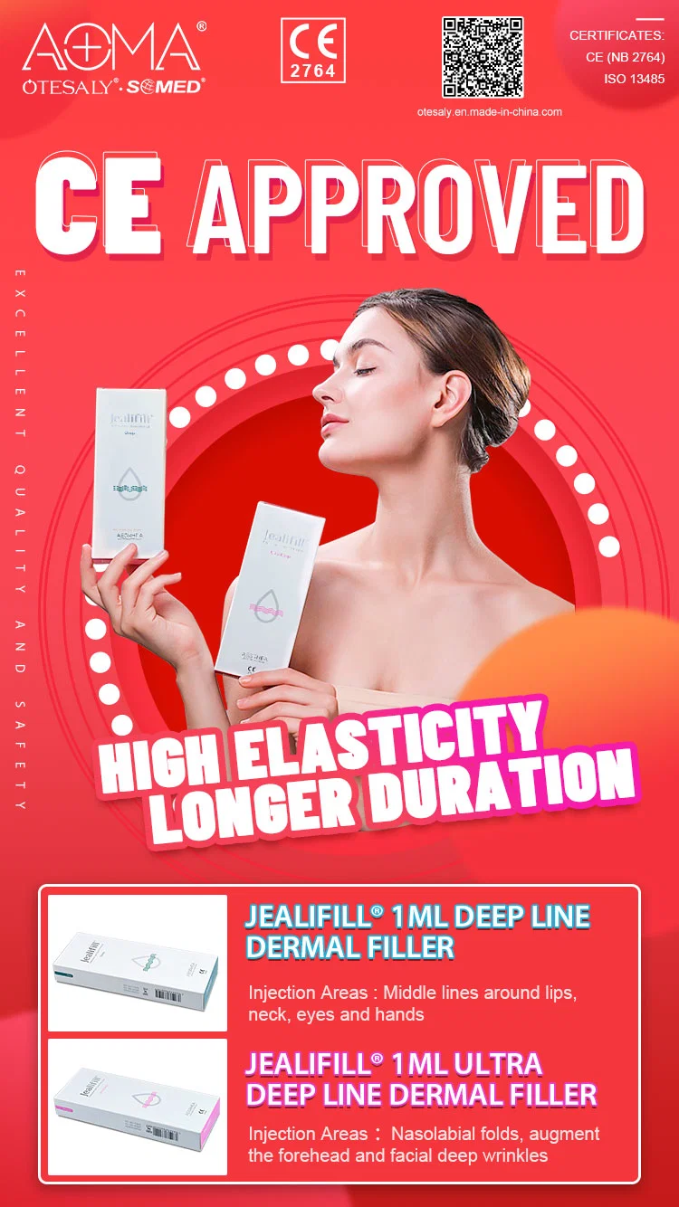 CE Approved Jealifill Ultra Deep 1ml Injectable Face Nose Lip Dermal Filler Otesaly Price