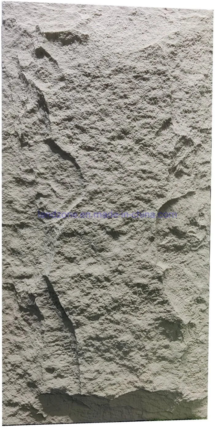 Light Luxuary environmental Three Dimention Shape PU Culture Stone Cement Gray Outdoor Wall Panel