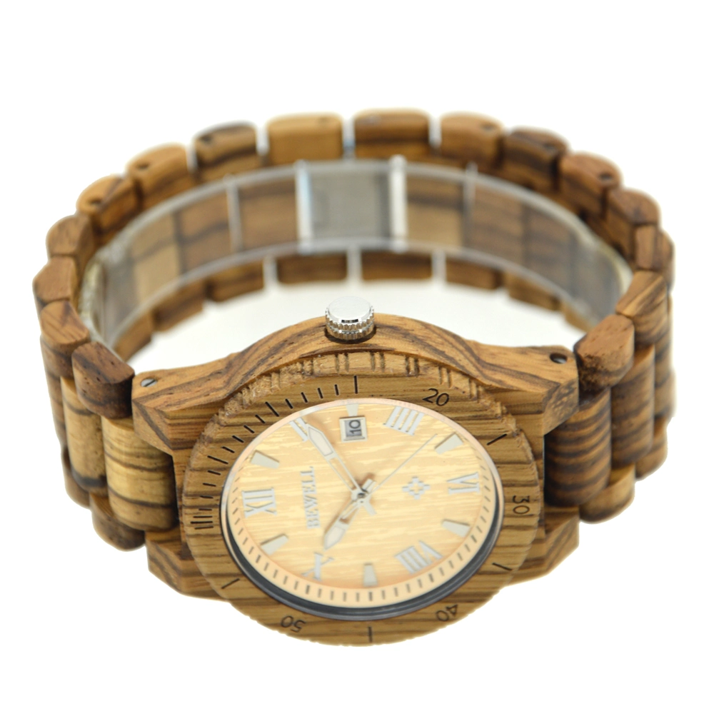 Eco friendly mejor la naturaleza de alta calidad relojes de madera para hombres