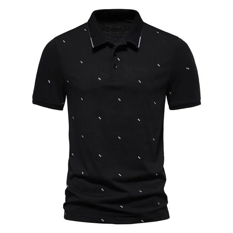 Hot Sale T-Shirt Breathable Quickly Dry Solid Printed Causal Man Polo T-Shirt