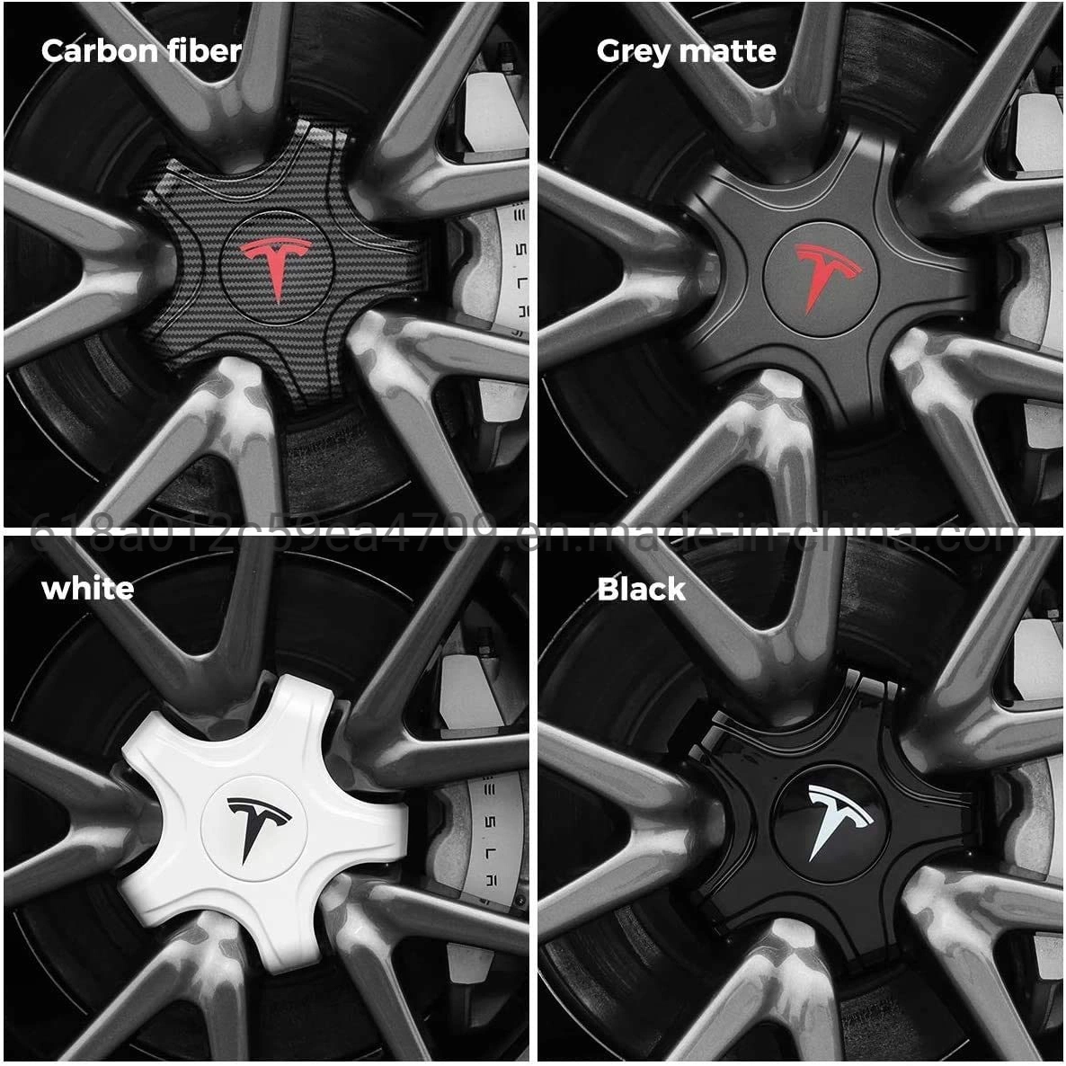 Auto Custom Plastic Hubcaps for Tesla Model 3 Accessories Car Wheel Hub Cap Center Mounting Wheel Caps