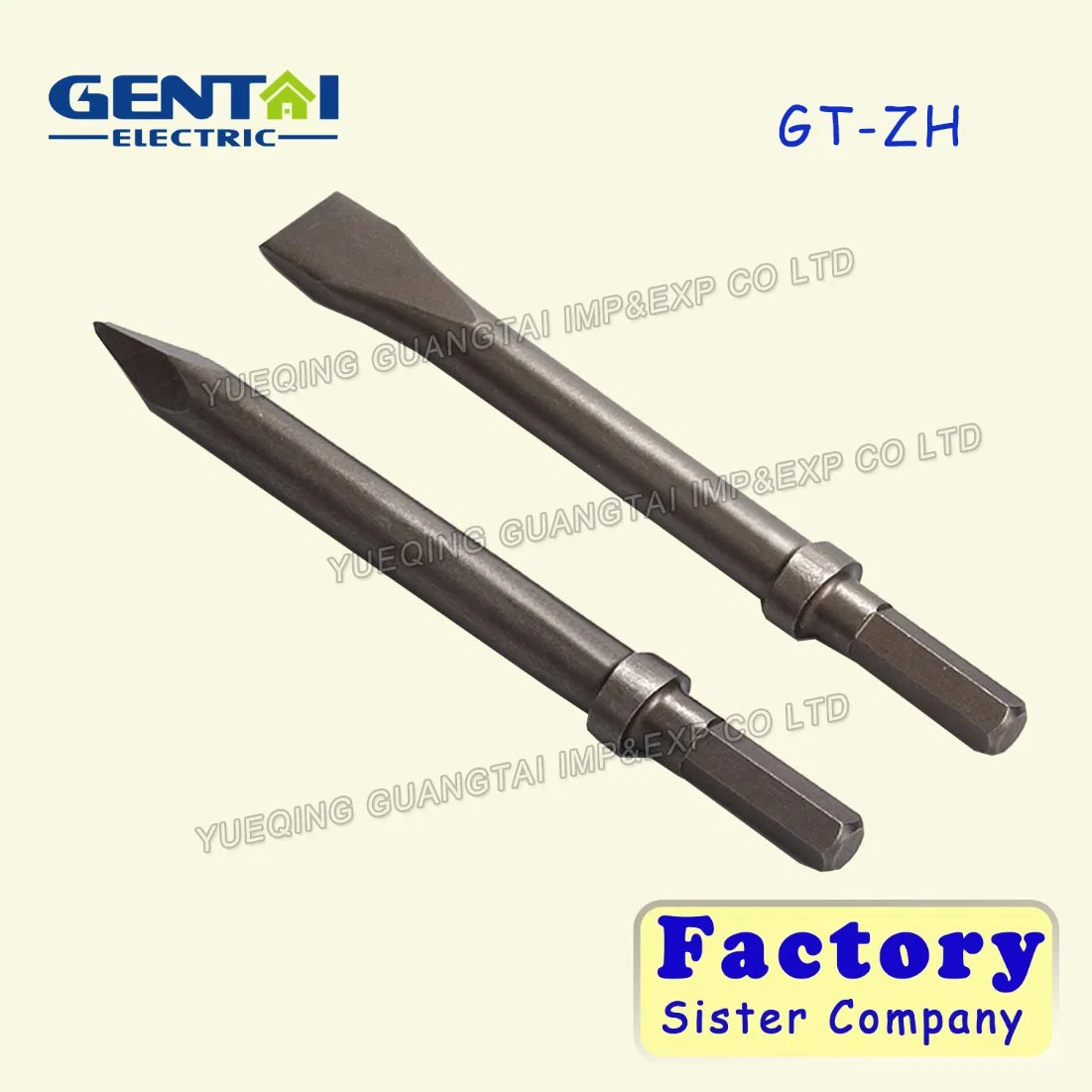 Good Quanlity Heavy Duty Round Shank Long Bit Set Air Chisel Spot Weld Breaker