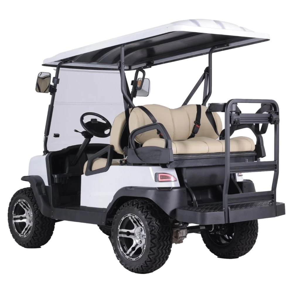 Nuevo diseño de coches 4 asientos de baja velocidad vehículo eléctrico Golf Carro