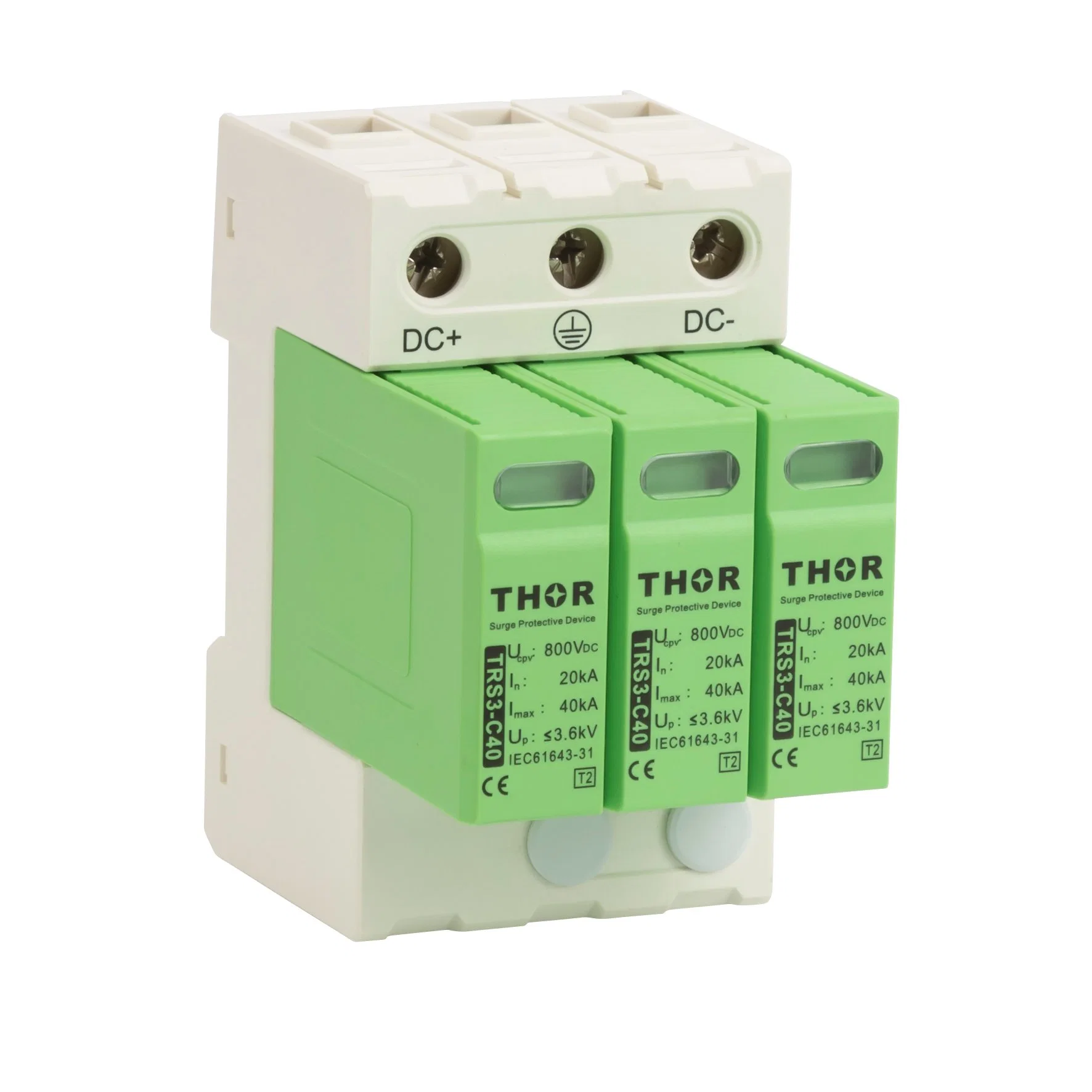 T1+T2 7ka 1000V DC Surge Surge Protection