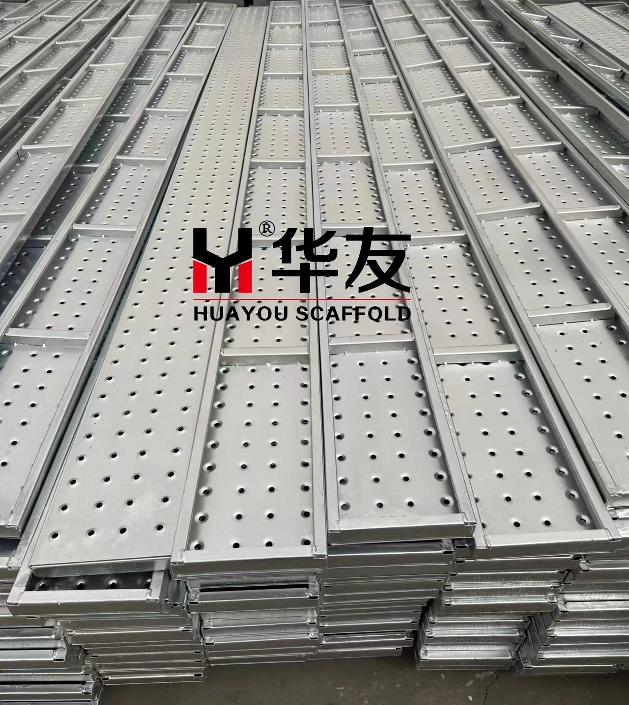 Antiskid Antislip Portable Strong Plank 230*63mm Kwikstage Plank Metal Deck Scaffolding Plank