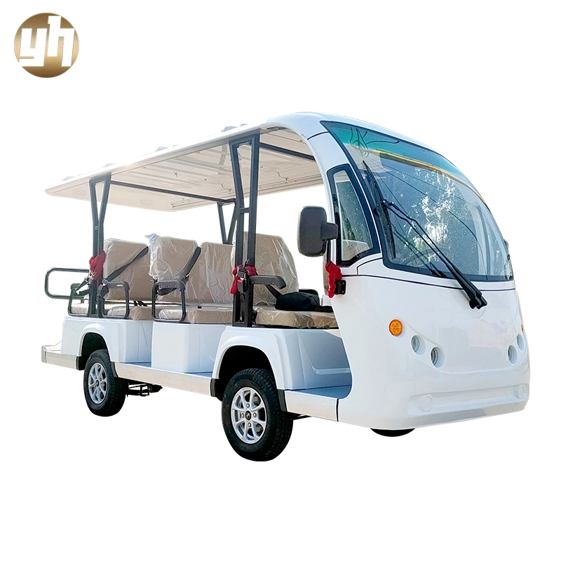 Battery Powered 8 Seat Passenger City Vehicle Tourist Shuttle Electric Mini Sightseeing Bus Car