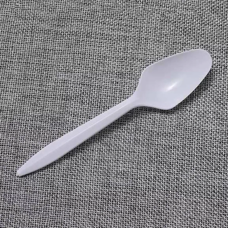 Cubertería plástica desechable fabrica Pack a granel Artículos para mesa PP plástico sompspoon