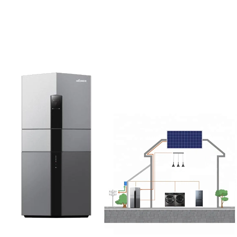 Hiconics ein/aus Grid 51,2V 100Ah 5kwh 200Ah LFP-Batterie Alle In einem Solar Home Energiespeicher 10kWh mit 10000cycle