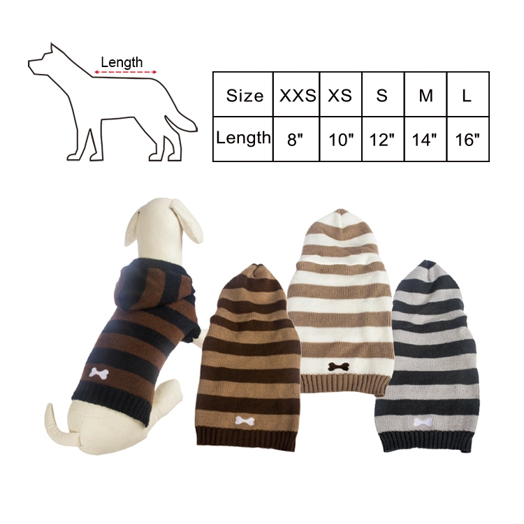 Rena Pet High quality/High cost performance  Autumn Winter Clothes, with Sleeve and Hat Warm Knitted Pet Sweater