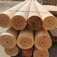 Landscape Garden Round Wood Pillar