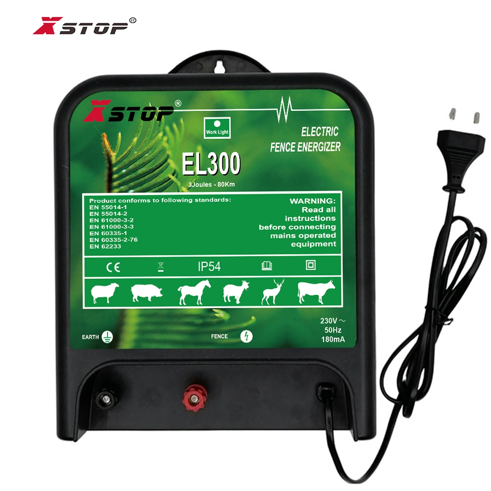 Xstop EL300 Low Impedance Electric Fence 230V Plug-in Energizer