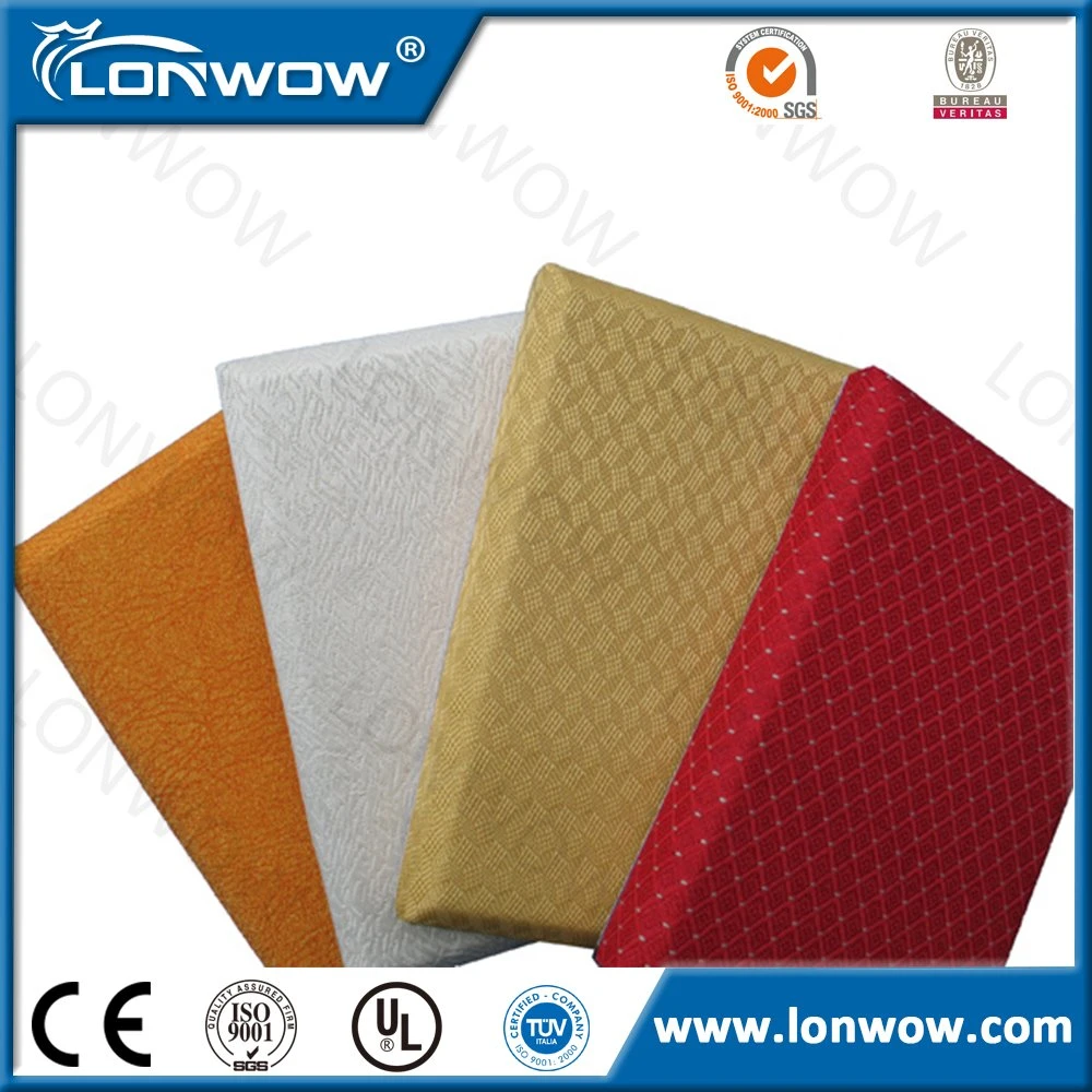 Fabric Covered Acoustic Fiberglass Wall Panel for Sound Absorption