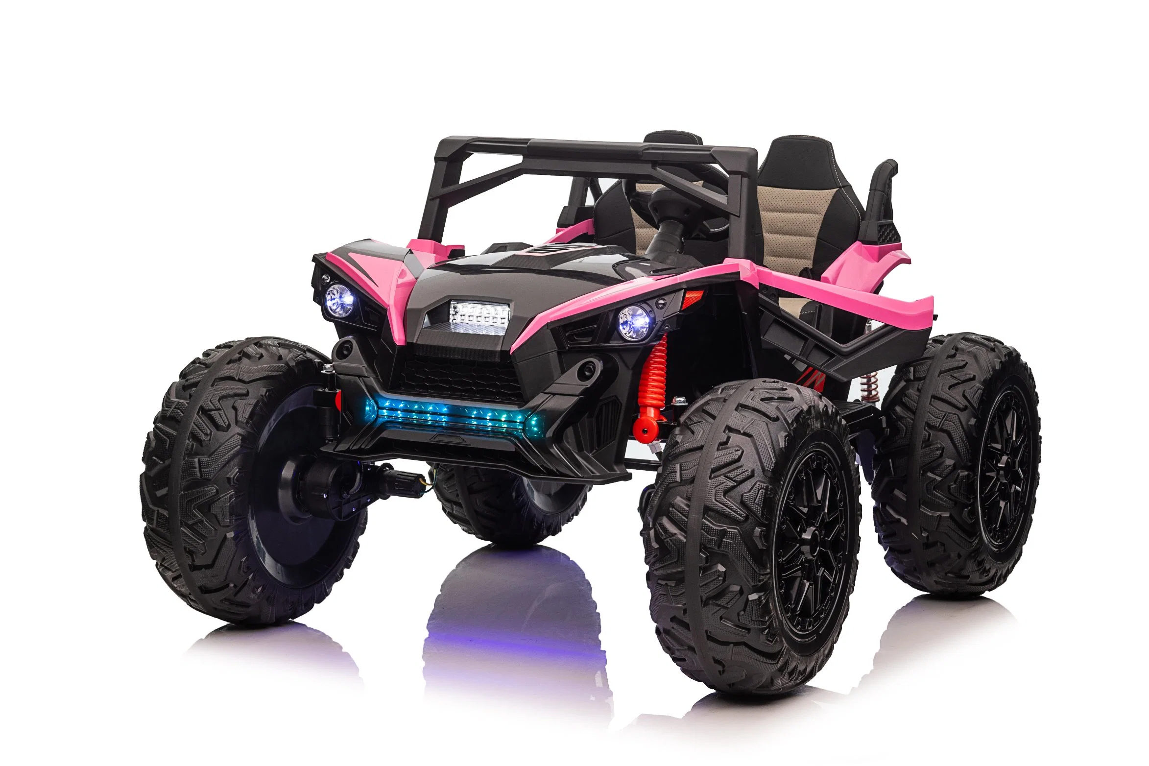 24V 2 lugares de condução em UTV com controlo remoto, rodas extra grandes EVA, bancos largos 4WD veículo elétrico Toys