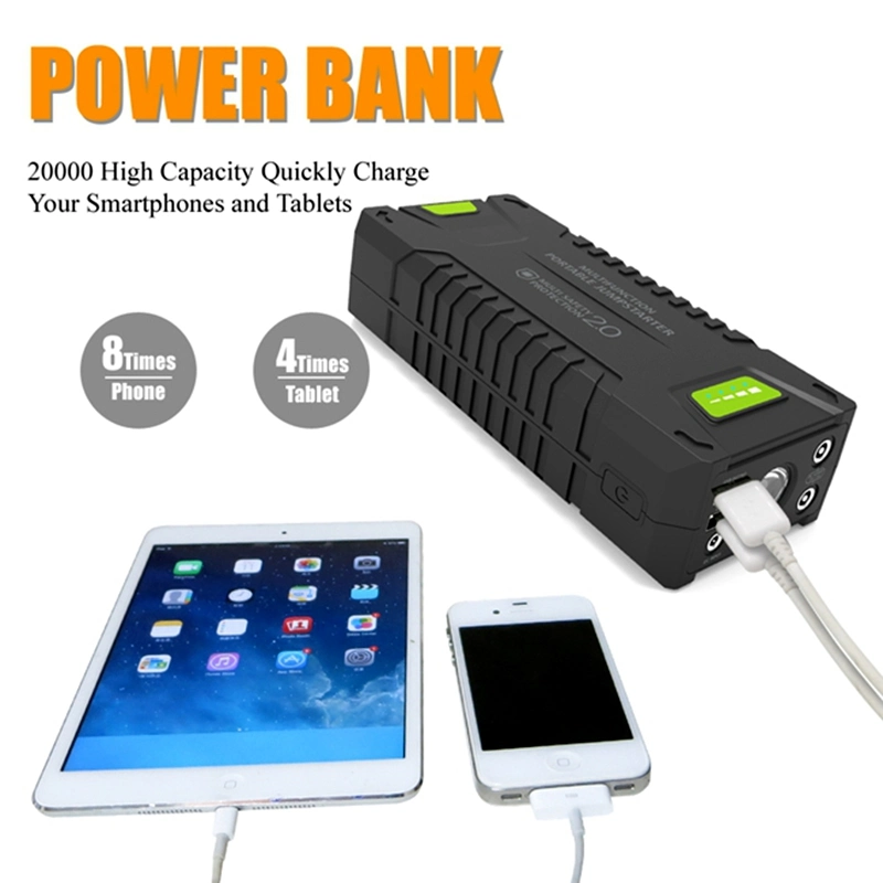 Multifunction Power Bank Jump Starter Car Battery Booster with LED Light