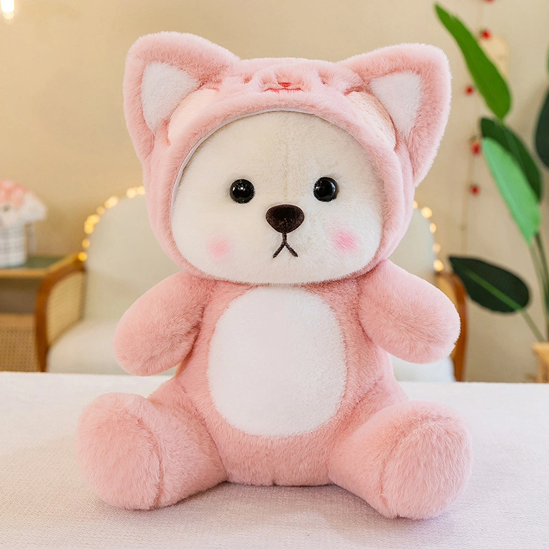 New Design in 2023 Custom Plush Stuffed Cartoon Transformable Teddy Bear Toy