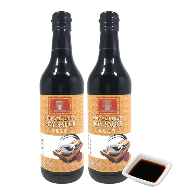 Chinese Wholesale/Supplier Condiments Halal Light Soy Sauce with Private Label