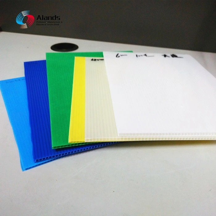 Water-Proof PP Hollow Sheet White PP Corrugated Sheet 1220X2440mm for Printing