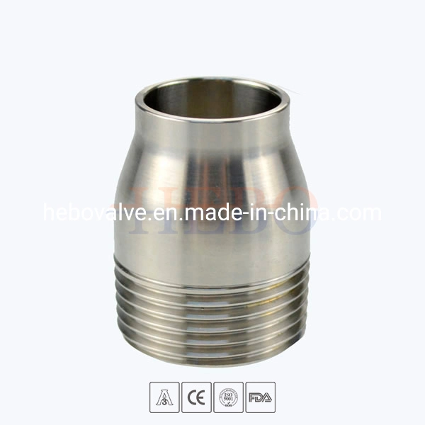 Stainless Steel Food Equipment Clamped High Pressure Hose Adaptor